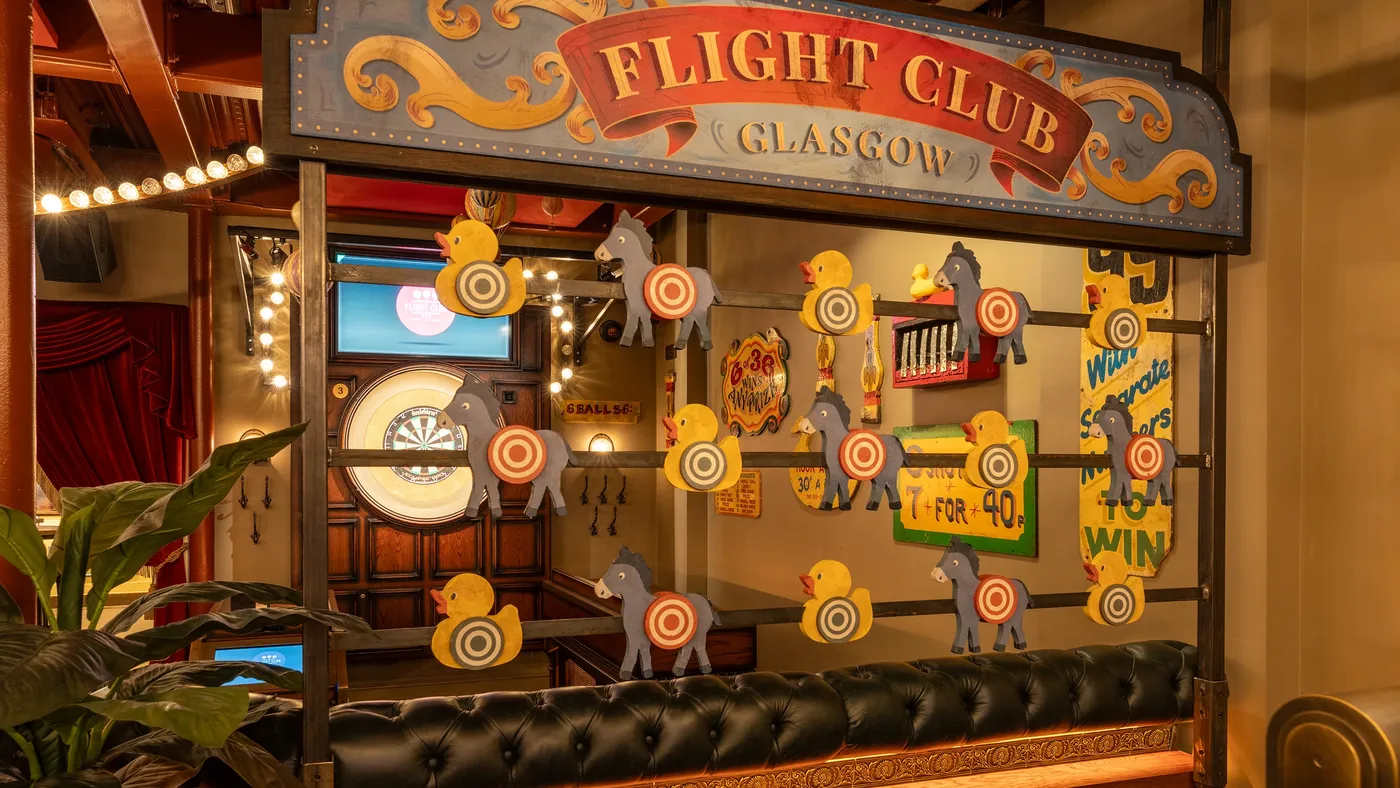 Flight Club Glasgow oche