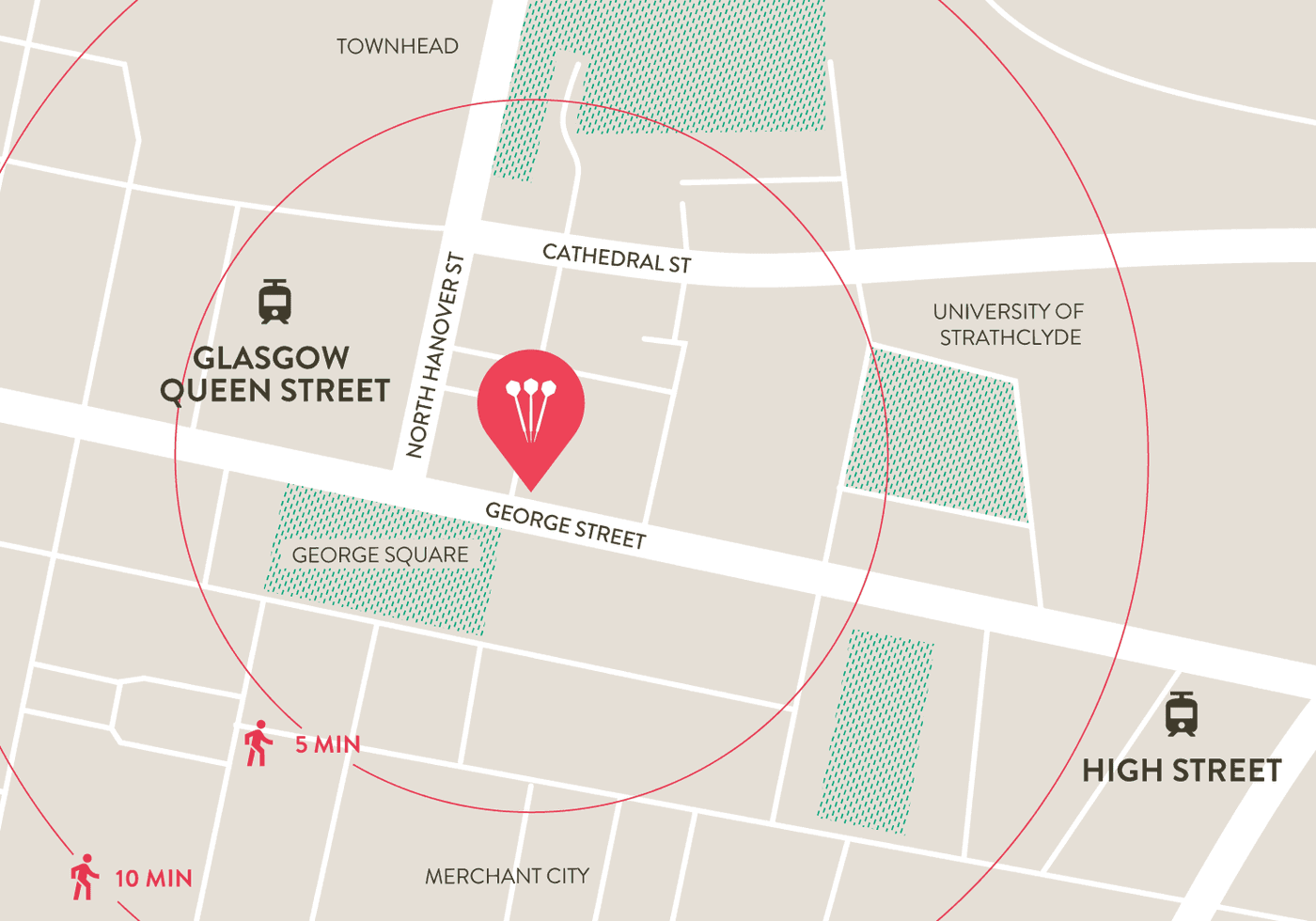 flight club glasgow map