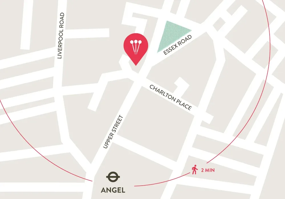 flight club islington map