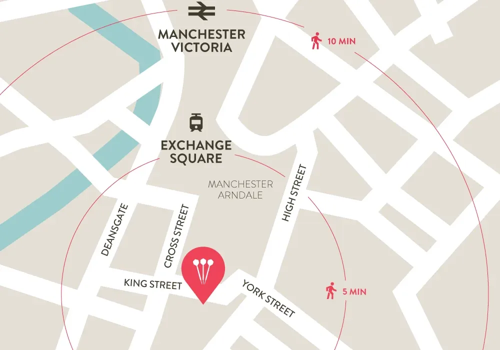 flight club manchester map