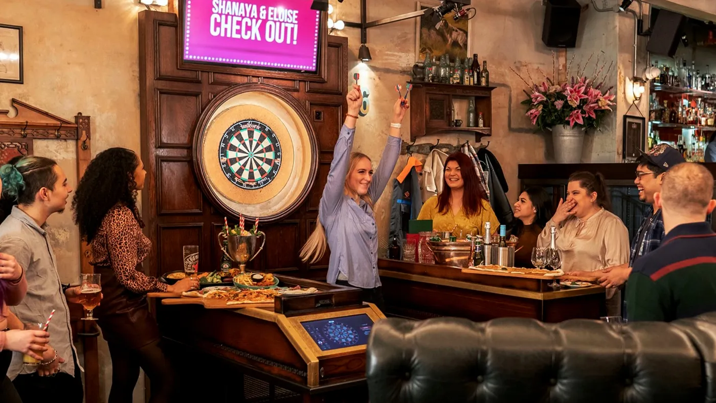darts games people having fun